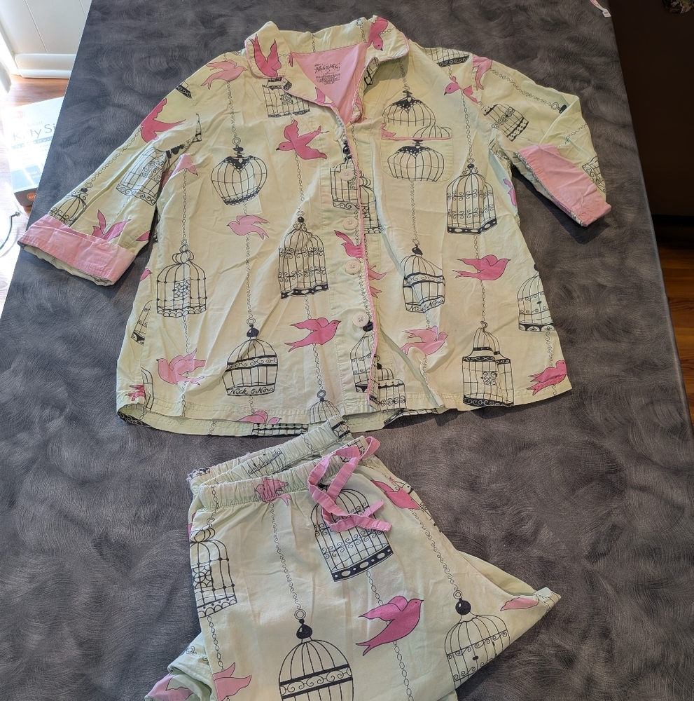 Nick & Nora Birdcage Pajama Set
